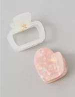 AE Heart Hair Clips 2-Pack