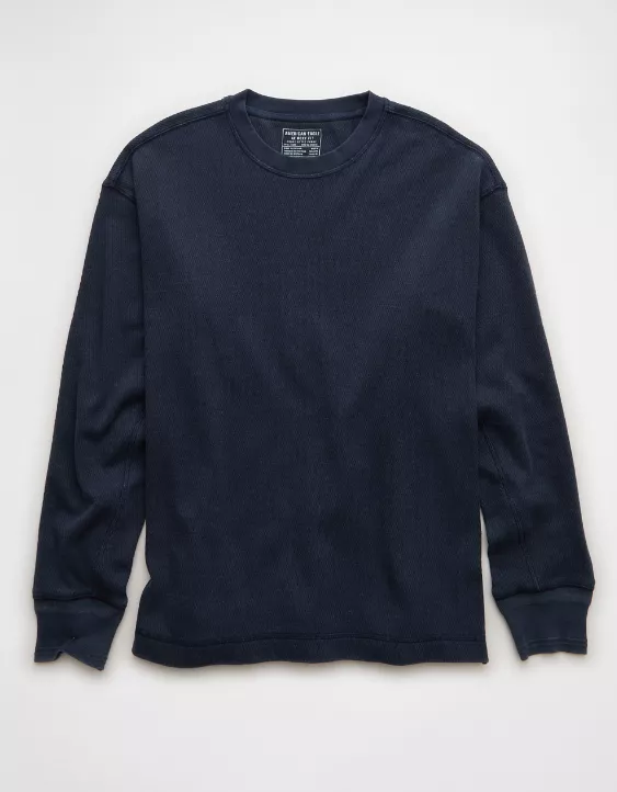 AE Boxy Washed Thermal Shirt - Image 3