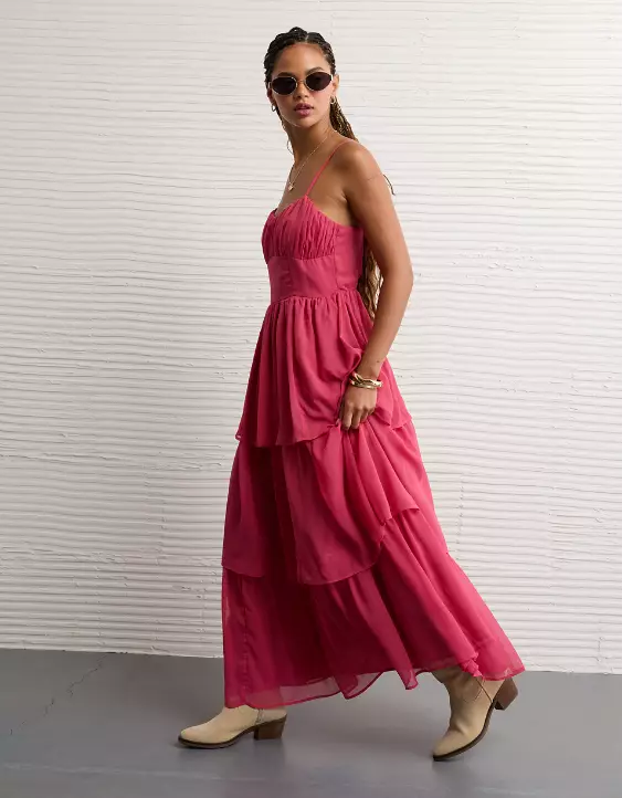 AE Sweetheart Tiered Maxi Dress - Image 6