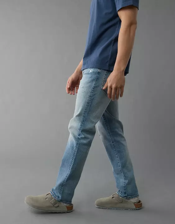 AE EasyFlex +TENCEL™ Fibers Ripped Slim Straight Jean - Image 5