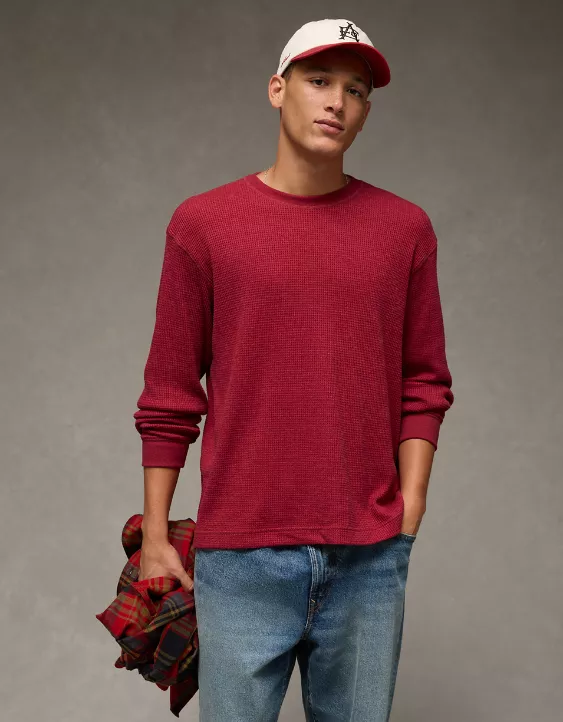 AE Cozy Waffle Thermal T-Shirt - Image 2