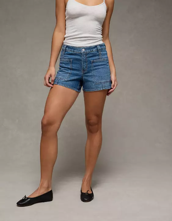 AE Strigid Super High-Waisted Relaxed Denim Short - Image 6