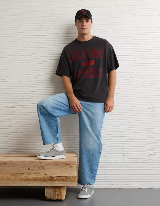 AE Boxy Oklahoma Sooners Graphic T-Shirt - Image 5
