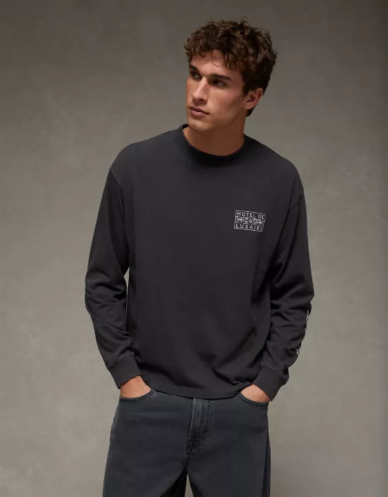 AE Boxy Long Sleeve Graphic T-Shirt - Image 8