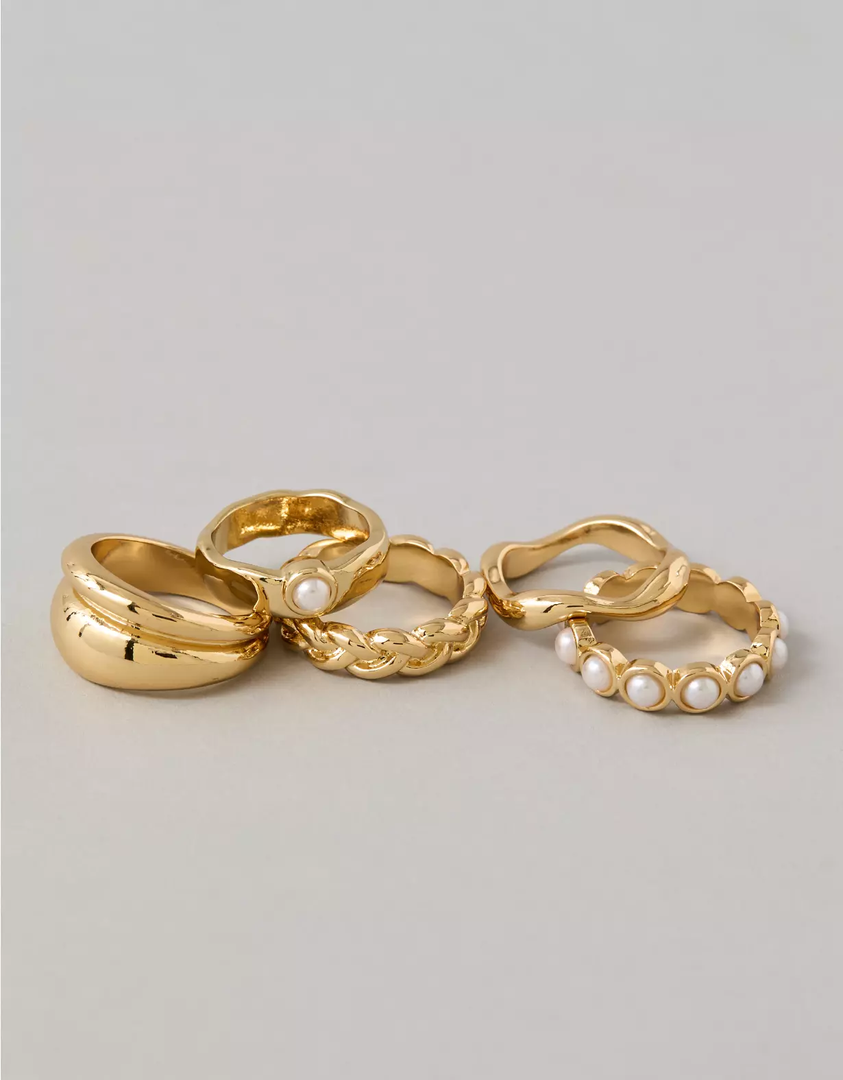 AEO Pearl Rings 5-Pack - Image 2