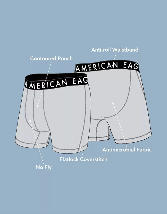 AEO Men's 6" Ultra Soft Boxer Brief 3-Pack - Image 3