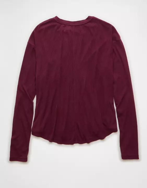 AE Soft & Sexy Long Sleeve Pocket T-Shirt - Image 4