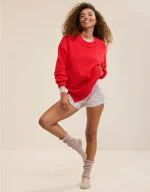 Aerie Like Candy Crew Sweater