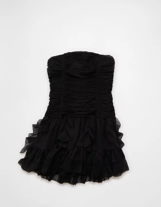 AE Ruched Ruffle Mini Dress - Image 3