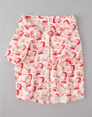 ABO Snoopy Flannel Shirt