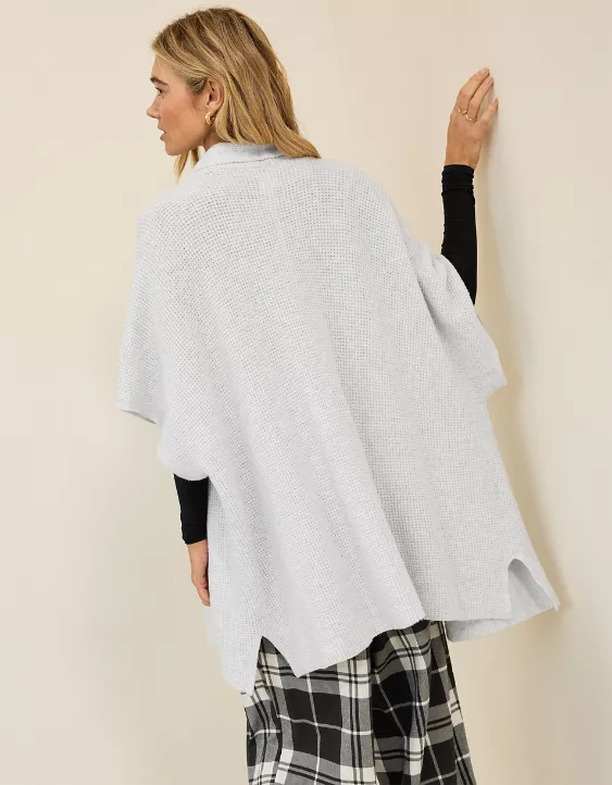 Aerie Waffle Shawl Cape - Image 2