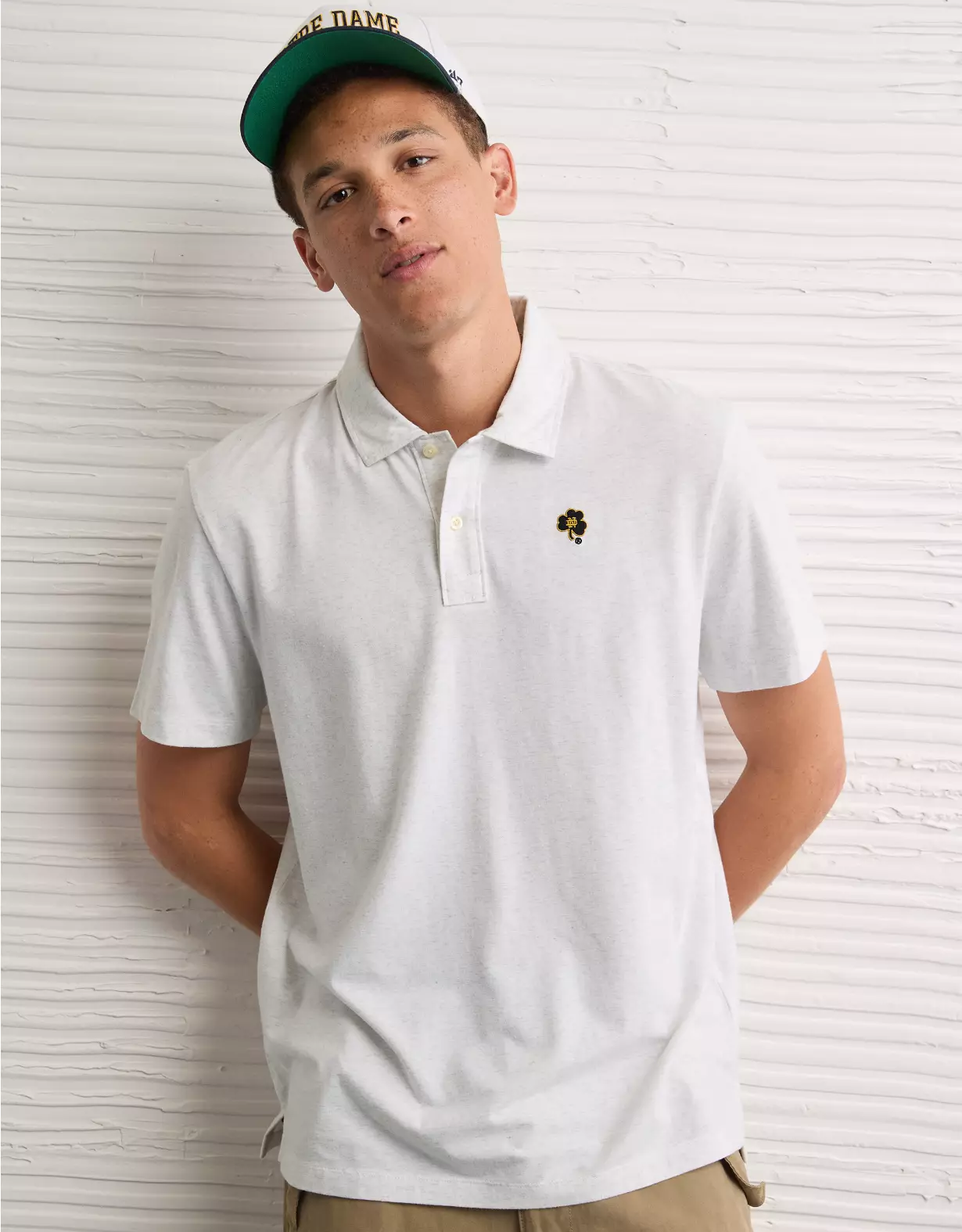 AE 24/7 Notre Dame Fighting Irish Graphic Club Polo Shirt