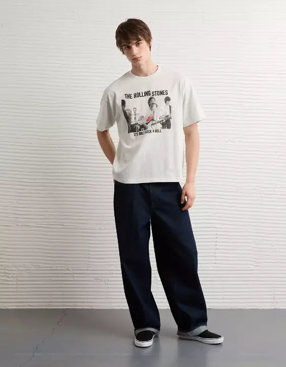 AE Boxy The Rolling Stones Graphic T-Shirt - Image 5
