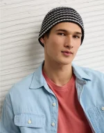 AE Striped Ribbed Beanie