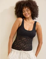 Show Off Vintage Lace Scoop Bodysuit