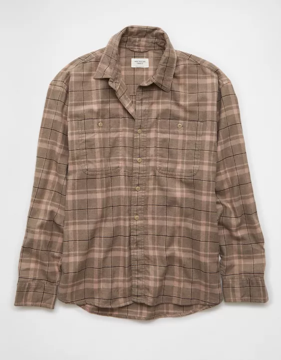 AE Relaxed Everyday Flannel Shirt - Image 3