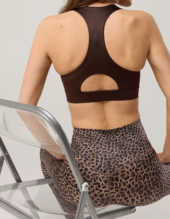 OFFLINE By Aerie Goals Gloss High Neck Sports Bra - Image 2