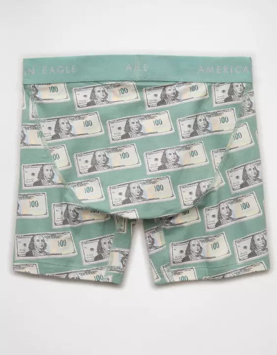 AEO Men's Dollar Bills 6" Classic Boxer Brief - Image 4