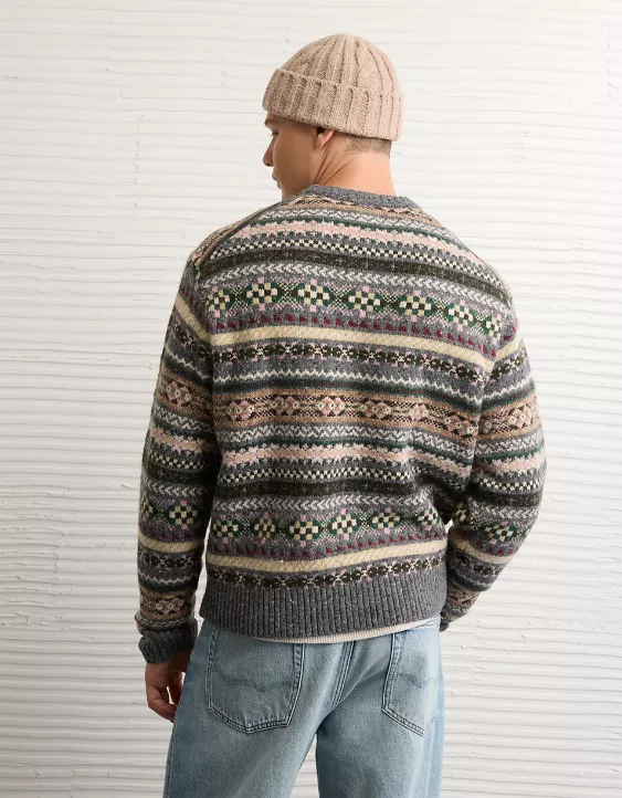 AE Cozy Cabin Fairisle Sweater - Image 3