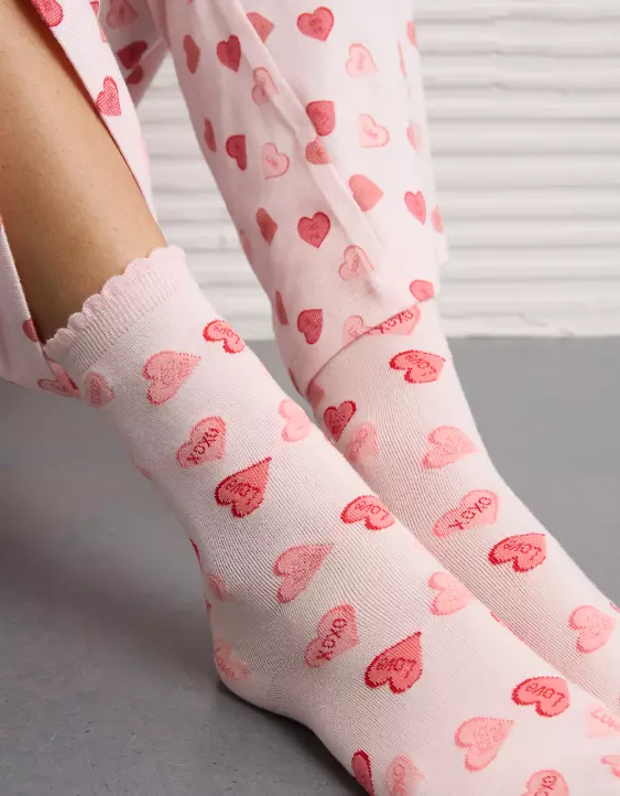 AE Valentine's Day Crew Socks - Image 2