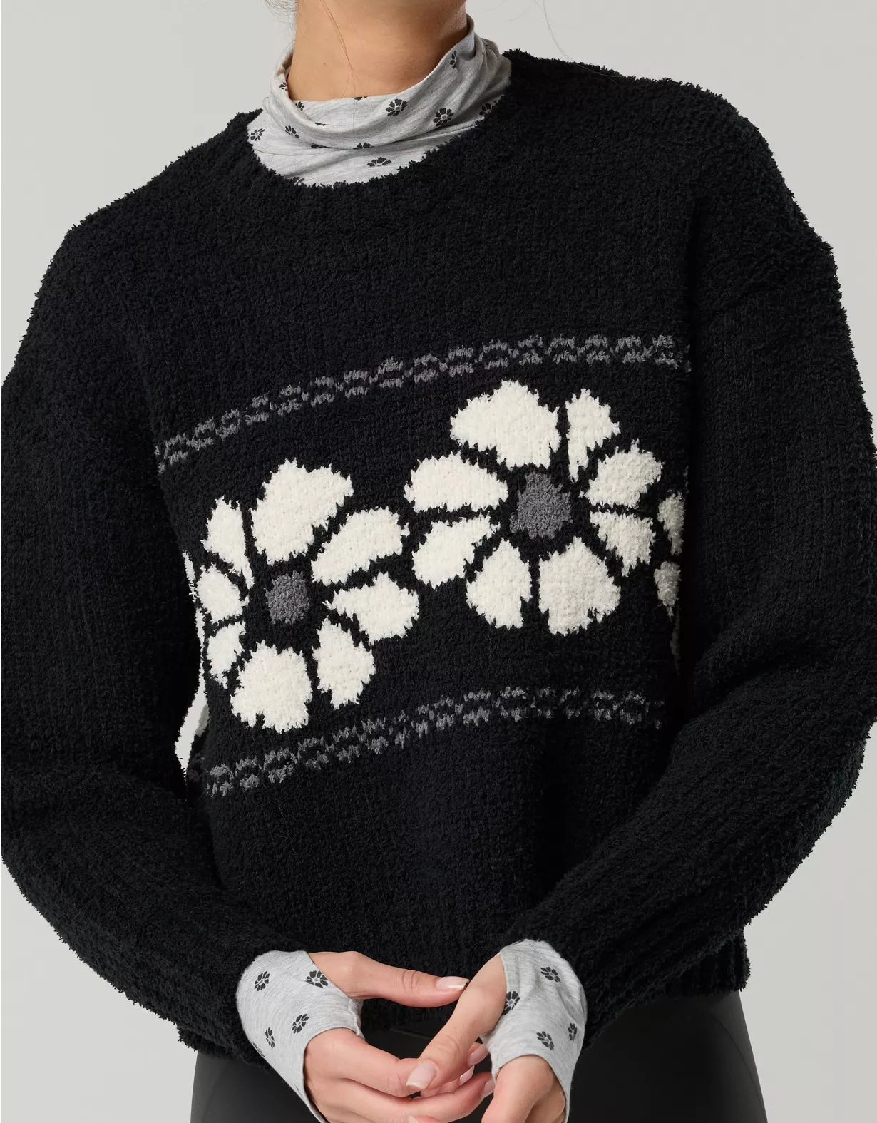 OFFLINE By Aerie Marshmallow Crewneck Sweater