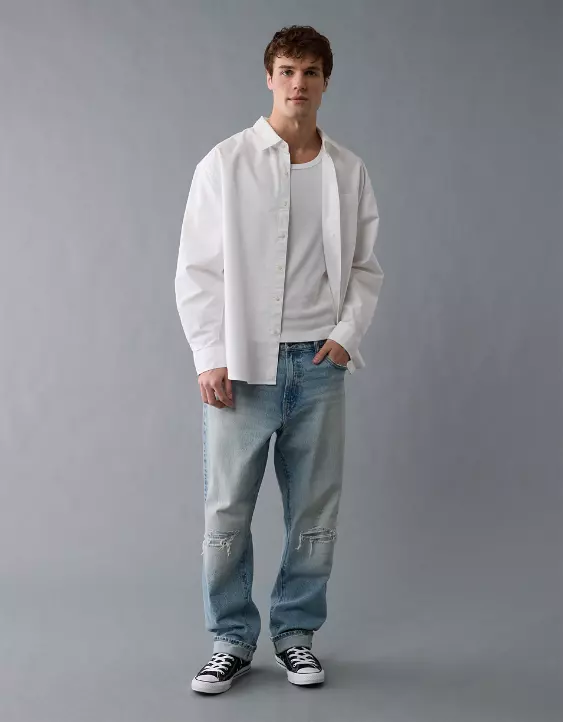 AE Everyday Relaxed Oxford Button-Up Shirt - Image 5