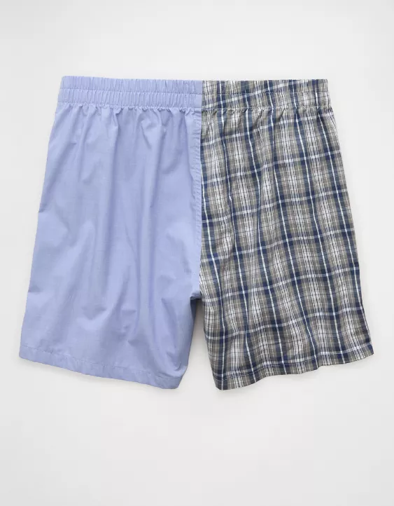 AEO Men's Plaid Stretch Poplin Pocket Boxer Short - Image 4
