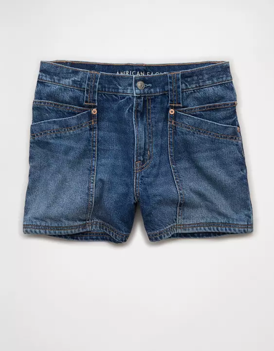 AE Strigid Super High-Waisted Relaxed Denim Utility Short - Image 3