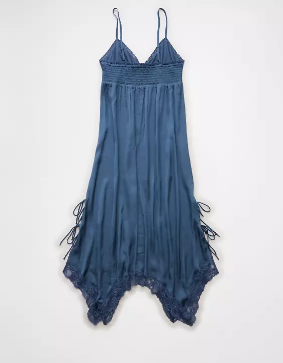 AE Handkerchief Hem Tie Side Midi Slip Dress - Image 4