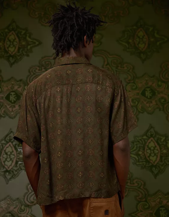 AE x Tru Kolors Short Sleeve Paisley Camp Shirt - Image 2