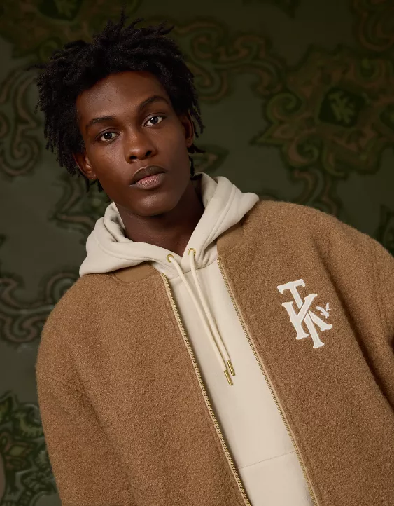 AE x Tru Kolors Sherpa Bomber Jacket - Image 5