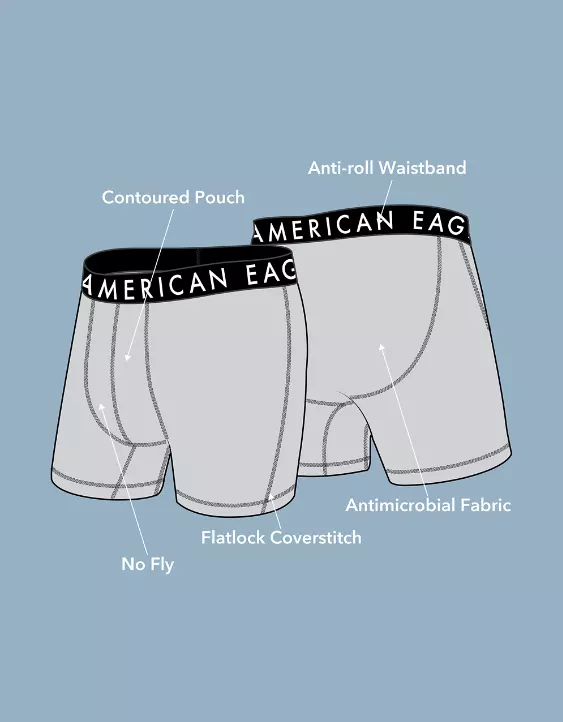 AEO Men's Hamburger 6" Flex Boxer Brief - Image 6