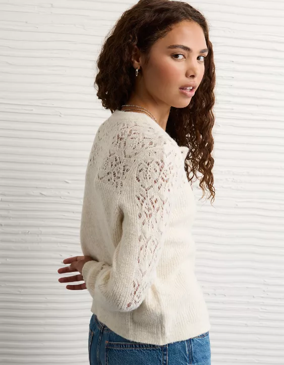 AE Knit Lace Cardigan - Image 2
