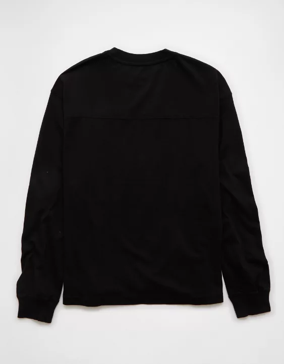 AE Long-Sleeve Boxy Sueded Jersey T-Shirt - Image 4