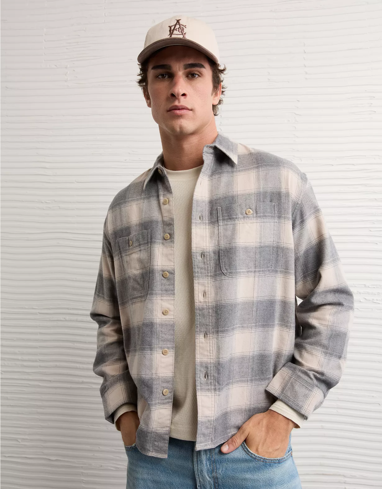 AE Relaxed Fit Everyday Flannel Shirt