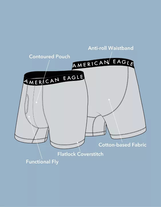AEO Men's 6" Classic Boxer Brief 3-Pack - Image 3