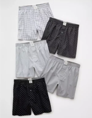 AEO Men's Stretch Boxer Short 5-Pack