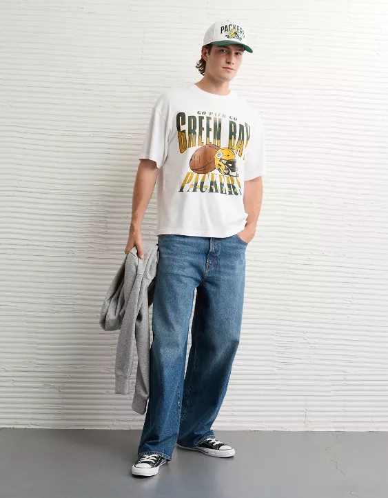NFL Boxy Green Bay Packers Graphic T-Shirt - Image 5