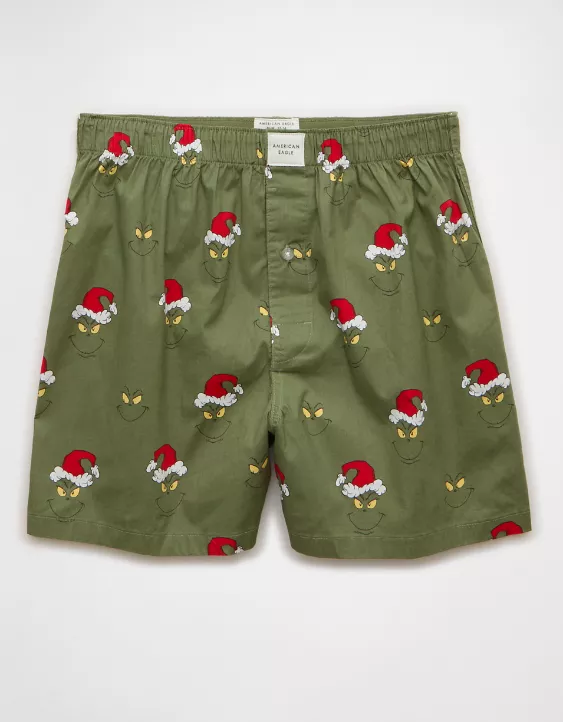 AEO Grinch Face Stretch Boxer Short - Image 3