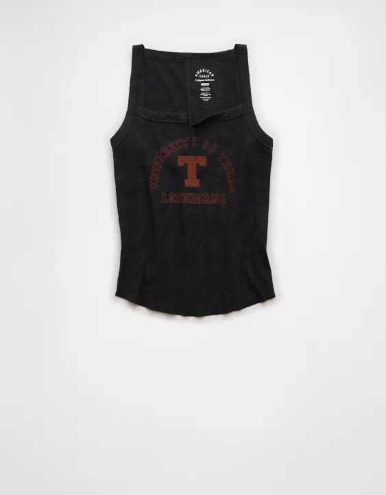AE Texas Longhorns Graphic Notch Neck Tank Top - Image 3