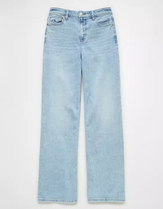 AE Dreamy Drape Stretch Super High-Waisted Baggy Wide-Leg Jean - Image 3