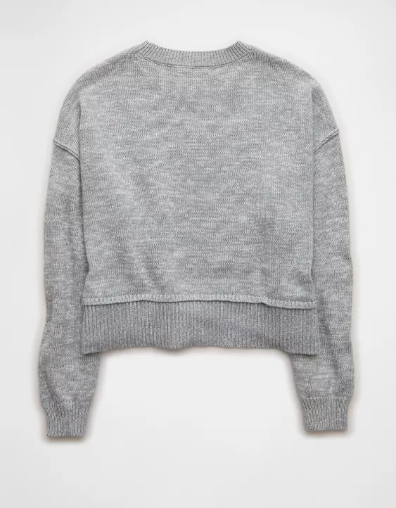 AE Oklahoma Sooners Cropped Sweater - Image 4