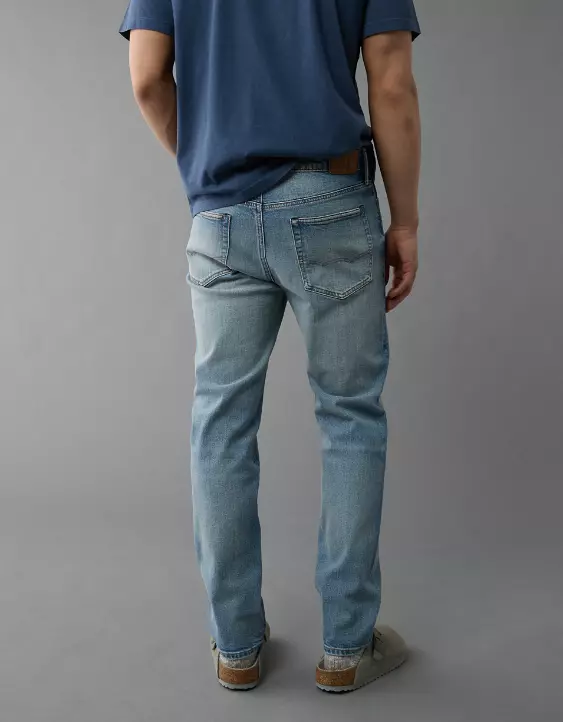 AE EasyFlex +TENCEL™ Fibers Ripped Slim Straight Jean - Image 2