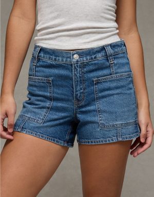 AE Strigid Super High-Waisted Relaxed Denim Short