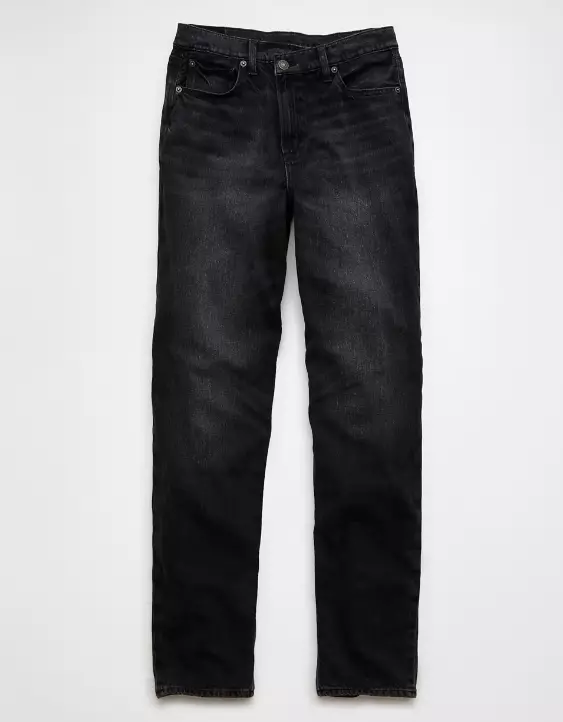 AE Strigid Super High-Waisted Crossover Baggy Straight Jean - Image 3