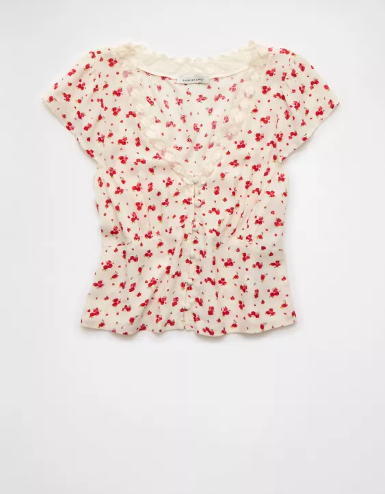 AE Lace Trim Blouse - Image 3