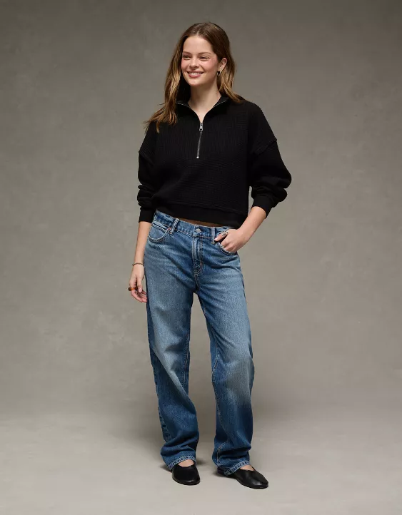 AE Half-Zip Waffle Fleece Sweatshirt - Image 5