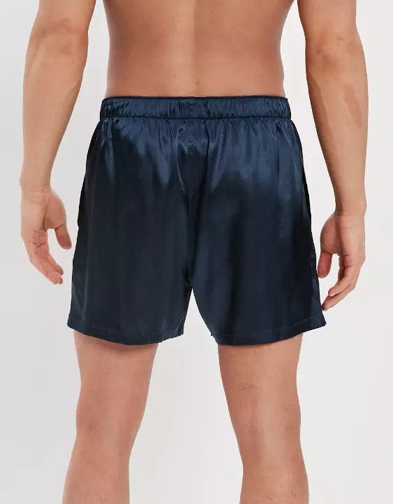 AEO Men's Solid Satin Pocket Boxer Short - Image 2