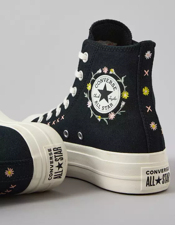 Converse Chuck Taylor All Star Embroidered Flowers High-Top Sneaker - Image 4