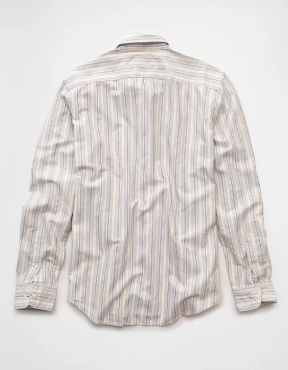 AE Everyday Slim Fit Oxford Striped Button-Up Shirt - Image 4